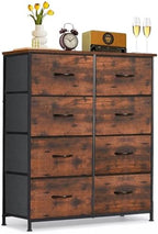 8-Drawer Dresser for Bedroom, Anti-Tip Tall Storage Organizer by SageNest