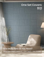 Fluxynara Felt Bulletin Board & Cork Board Alternative, Blue Gray - Image 7