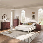 Farmhouse 7 Drawers Dresser for Bedroom with Charging Station,Wood Dressers - Image 4