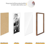 puthiac 20x24 Solid Oak Wood Picture Frame, Walnut, 1 Pack - Image 2