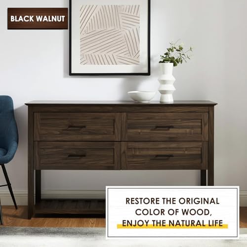 DWIL Water Based Wood Stain - Multiple Finishes, Fast Drying, Indoor and Outdoor Furniture, Wood Paneling, Cabinets and More, Low Odor ＆ Non-Toxic (8.5oz Black Walnut) - Image 3