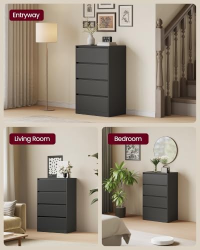 VASAGLE 4-Drawer Dresser, Chest of Drawers, 23.6 x 15.7 x 38.3 Inches - Image 7