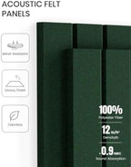 Fluxynara 48" x 36" Large Felt Bulletin Board, Pine Green - Image 5
