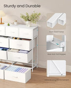 SONGMICS Dresser for Bedroom, Wide Dresser with 9 Fabric Drawers - Image 6