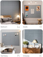 Fluxynara 48" x 36" Large Felt Bulletin Board, Blue Gray - Image 7