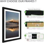 14x20 Poster Frame, Black Wood Frame with 12x18 Mat, 3 Pack - Image 3