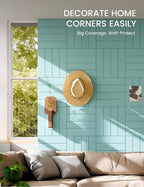 Fluxynara Felt Bulletin Board & Cork Board Alternative, Aqua Blue - Image 3