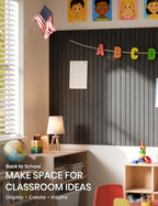 Fluxynara 36" x 24" Large Felt Bulletin Board, Charcoal Gray - Image 4