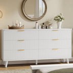 Modern Dressers and Nightstands Set 4-Piece, 2 Nightstands + 5 + 6-Drawers - Image 2