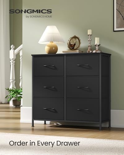 SONGMICS Dresser for Bedroom, Tall Dresser with 6 Fabric Drawers - Image 3