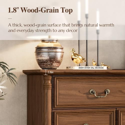 Farmhouse 8-Drawer Dresser with Charging Station for Bedroom - Image 5