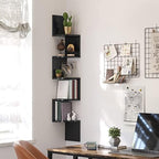 VASAGLE Corner Shelf Wall Mount, 5-Tier Floating Corner Bookshelf - Image 4
