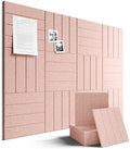 Fluxynara Felt Bulletin Board & Cork Board Alternative, Pink by FLUXYNARA