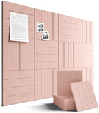 Fluxynara Felt Bulletin Board & Cork Board Alternative, Pink by FLUXYNARA
