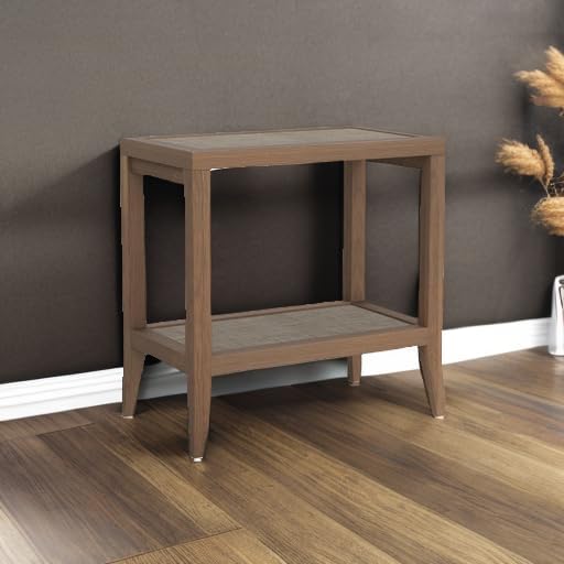 SICOTAS Rattan Nightstands Set of 2 Bedside Table - Image 6