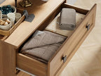 FENSULN Modern Drawer Dresser for Bedroom with 3 Drawers,Chest of Drawers with Organizer Storage for Bed Room,Livingroom Hallway Oak - Image 4