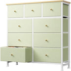 DUMOS 9 Drawer Dresser for Bedroom, Storage Organizer Chest of Drawers by DumosLifestyle