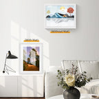 puthiac 13x19 Solid Oak Wood Picture Frames, White, 3 Pack - Image 5