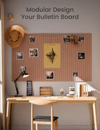 Fluxynara 48" x 36" Large Felt Bulletin Board, Boho - Image 6