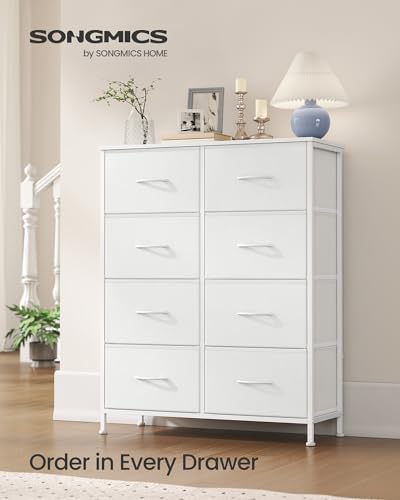 SONGMICS Dresser for Bedroom, Tall Dresser with 8 Fabric Drawers - Image 3
