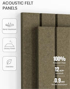 Fluxynara 36" x 24" Large Felt Bulletin Board, Earth Brown - Image 5
