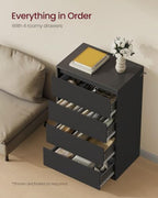 VASAGLE 4-Drawer Dresser, Chest of Drawers, 23.6 x 15.7 x 38.3 Inches - Image 4