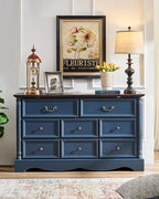 Farmhouse 8-Drawer Dresser with Charging Station for Bedroom - Image 5