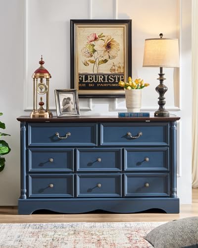 Farmhouse 8-Drawer Dresser with Charging Station for Bedroom - Image 5
