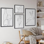 puthiac 16x24 Solid Oak Wood Picture Frames, Black, 3 Pack - Image 6