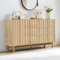 Bifins 53" Wide Fluted 6 Drawer Dresser by BifinsFurniture
