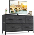 5-Drawer Dresser for Bedroom, Anti-Tip Wide Storage Organizer Fabric by SageNest