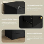 Black Dresser for Bedroom, 10 Drawer Dresser with Large Drawers, 55 Inch Wide Wood Chest for Living Room, Hallway - Image 3