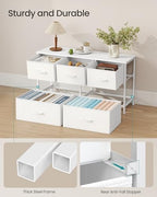 SONGMICS Dresser for Bedroom, Wide Dresser with 5 Fabric Drawers - Image 6