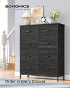 SONGMICS Dresser for Bedroom, Tall Dresser with 8 Fabric Drawers - Image 3