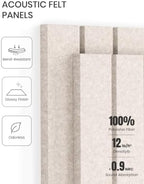 Fluxynara 48" x 36" Large Felt Bulletin Board, Oatmeal - Image 5