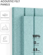 Fluxynara 48" x 36" Large Felt Bulletin Board, Aqua Blue - Image 5