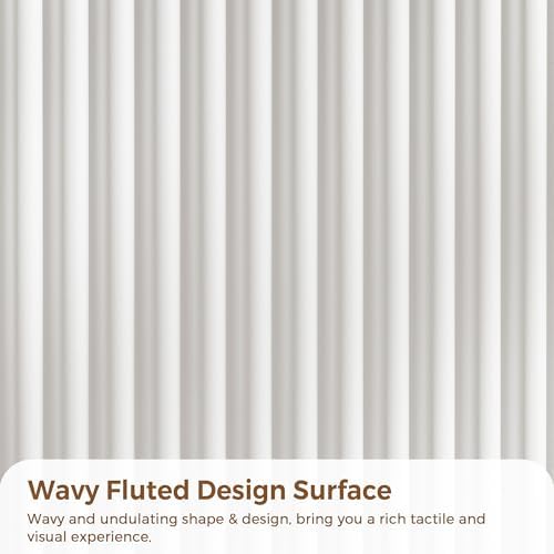 Jocoevol Fluted 5 Drawer Dresser, 43" Tall Dresser for Bedroom, Modern Fluted Chest of Drawers, Wood Drawer Organizer for Living Room, Bedroom, Entryway, Hallway (White) - Image 6