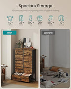 SONGMICS Dresser for Bedroom, Tall Dresser with 10 Fabric Drawers - Image 4