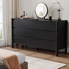 HOUROM Black Dresser for Bedroom,51" Wide 7 Drawer Mid Century Modern Chest - Image 6
