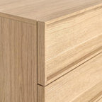 9 Drawer Dresser for Bedroom, 59.1" Wide Double Chest of Drawers with Storage, Wood Dresser TV Stand, Modern Closet Store Organizer for Living Room, Hallway, Nursery, Natural Oak - Image 5
