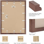 puthiac 20x30 Solid Oak Wood Picture Frame, Walnut, 1 Pack - Image 3
