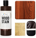 DWIL Water Based Wood Stain - Multiple Finishes, Fast Drying, Indoor and Outdoor Furniture, Wood Paneling, Cabinets and More, Low Odor ＆ Non-Toxic (8.5oz Teak)-with Tools by DWILPAINT