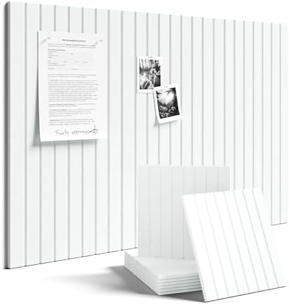 Fluxynara 36" x 24" Large Felt Bulletin Board, Cold White by FLUXYNARA