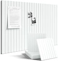 Fluxynara 36" x 24" Large Felt Bulletin Board, Cold White by FLUXYNARA