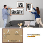 puthiac 13x19 Solid Oak Wood Picture Frames, Walnut, 3 Pack - Image 4