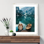 Hongkee 20x28 Picture Frame Set of 4, 20 x 28 Distressed White Wood Style - Image 2