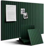 Fluxynara 36" x 24" Large Felt Bulletin Board, Pine Green by FLUXYNARA
