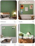 Fluxynara 48" x 36" Large Felt Bulletin Board, Moss Green - Image 7