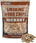 Hickory Smoking Wood Chips 2 lb – Premium Natural Smoker Chips for BBQ Grill & Smoker, Bold Rich Smoke Flavor for Ribs, Bacon & Steak, No Additives by Gimgsoen