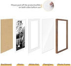 puthiac 9x12 Solid Oak Wood Picture Frames, Walnut, 3 Pack - Image 2